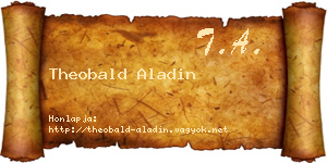 Theobald Aladin névjegykártya